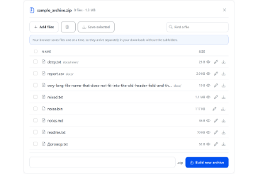 Редактировать ZIP