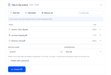 PDF в ZIP